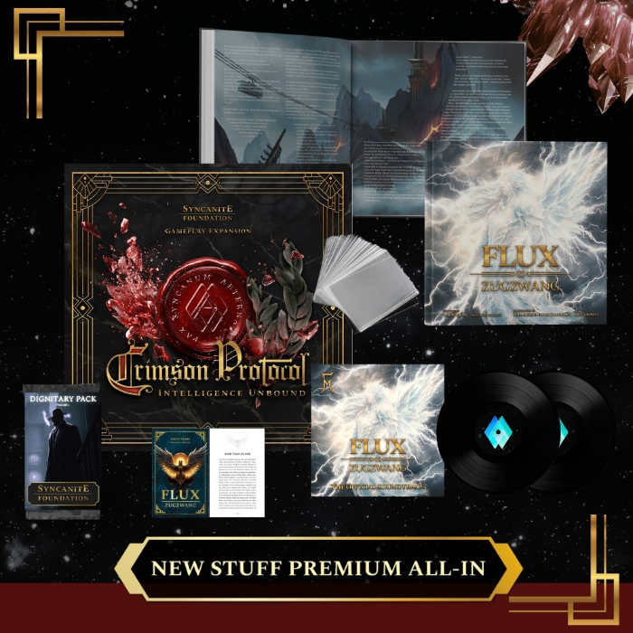 Crimson World Builder Pledge mit Spielbox, Vinyl-Album und Hardcover-Artbook