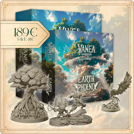 VANEA All-in Pledge mit Miniaturen, Acrylstandees und Holztokens