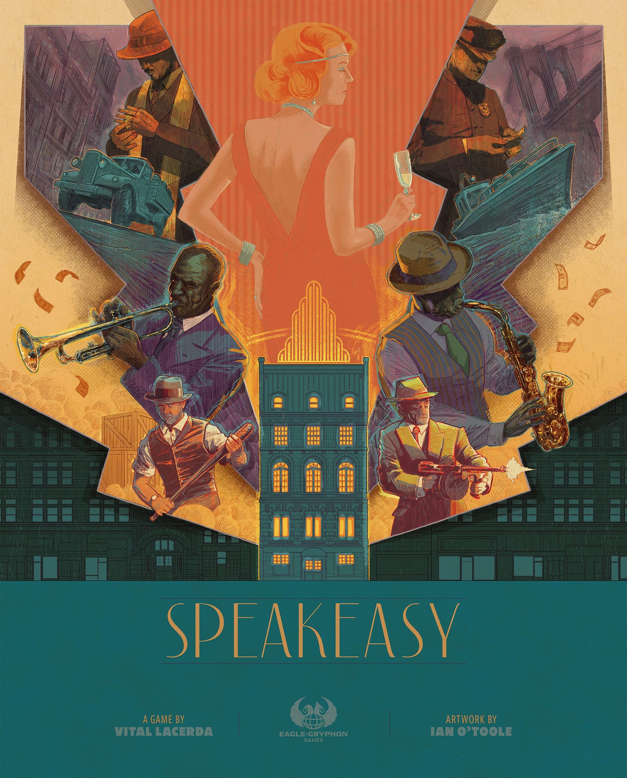 Cover des Brettspiels Speakeasy