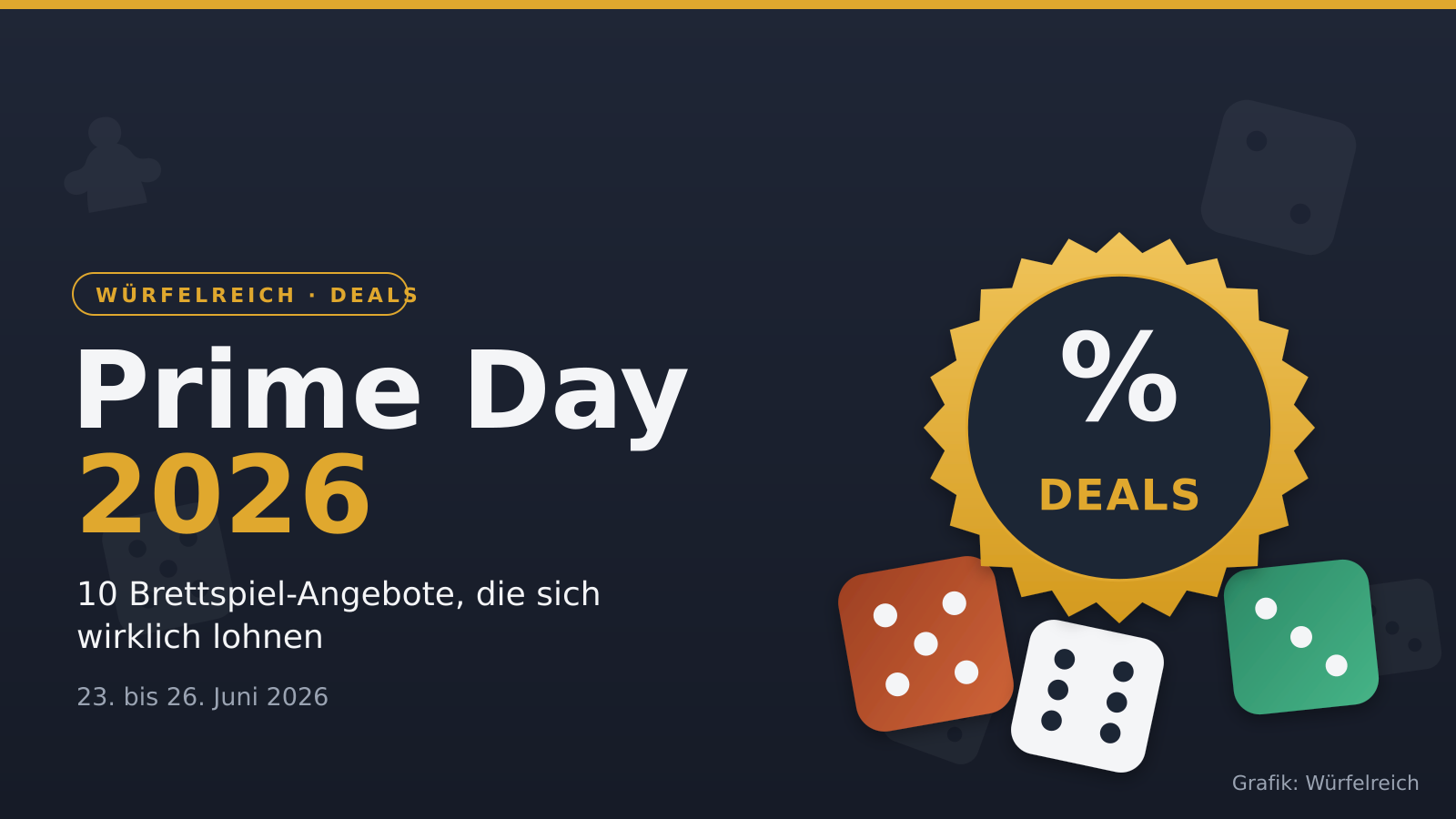 Prime Day 2026: Die besten Brettspiel-Angebote von Expertenspiel bis Kinderspiel