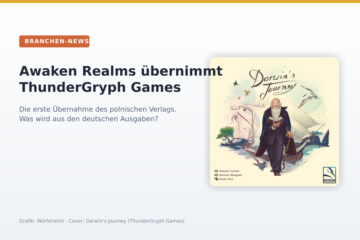 Awaken Realms übernimmt ThunderGryph Games: Was die erste Übernahme für DACH bedeutet