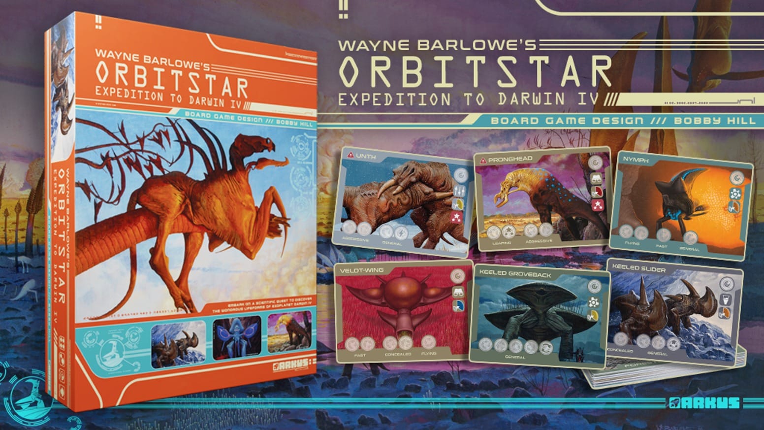 Key-Art zu Orbitstar: Expedition to Darwin IV, Forschende auf dem fremden Planeten Darwin IV