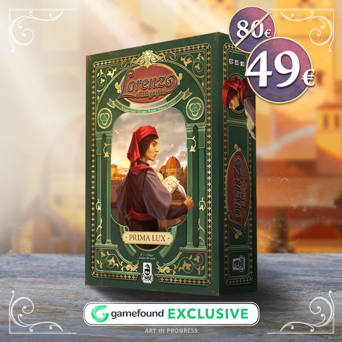 Verpackung der Prima-Lux-Edition von Lorenzo il Magnifico