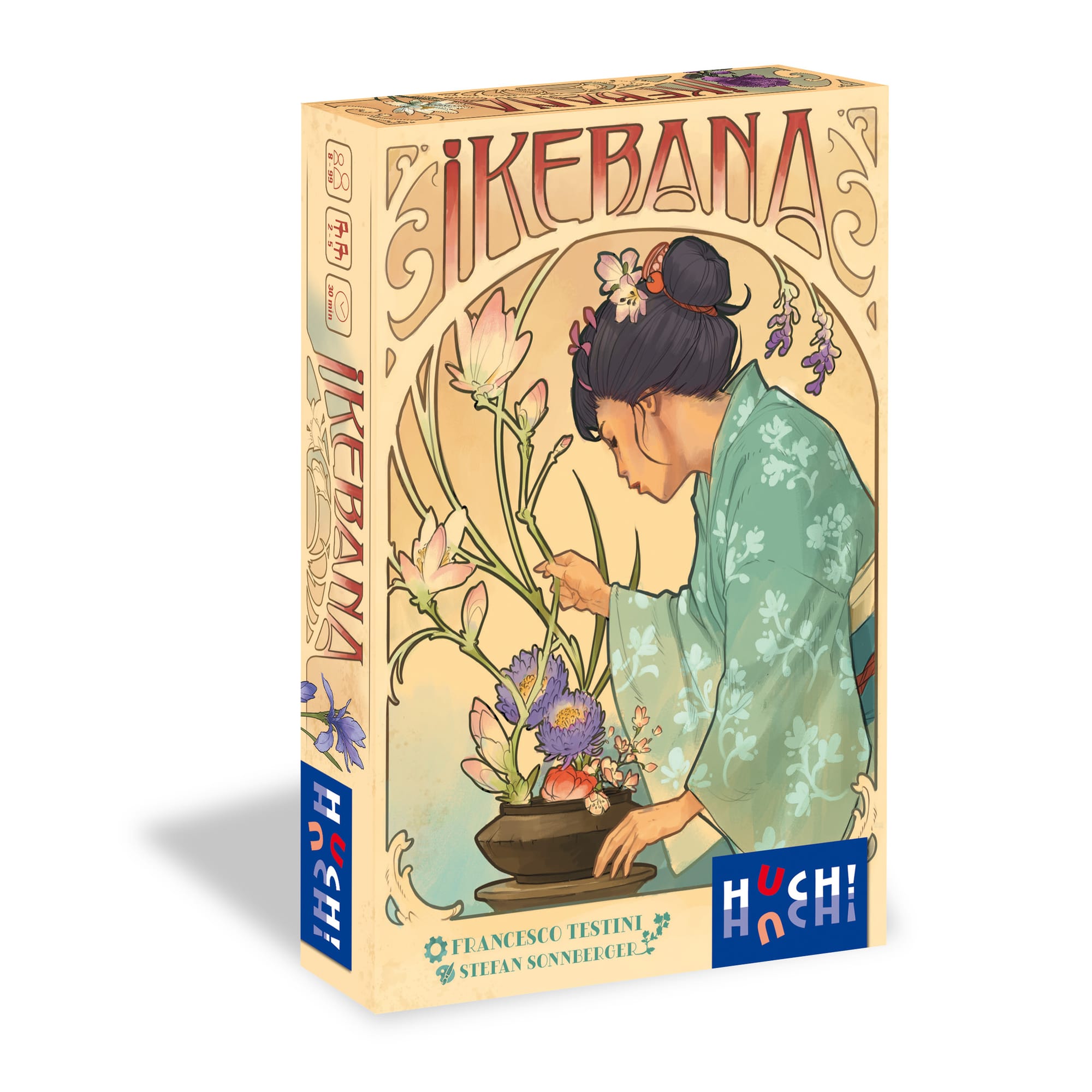 Spielecover von Ikebana, Legespiel um japanische Blumensteckkunst von HUCH!