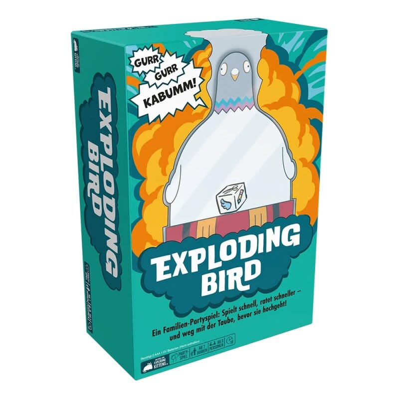 Exploding Bird: Der tierische Spielspaß von Exploding Kittens kommt im Juli