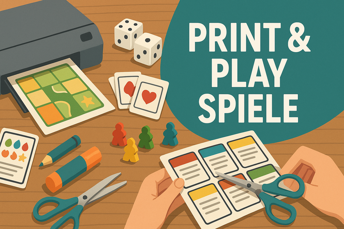 Print & Play Spiele: Basteln, Drucken, Spielen