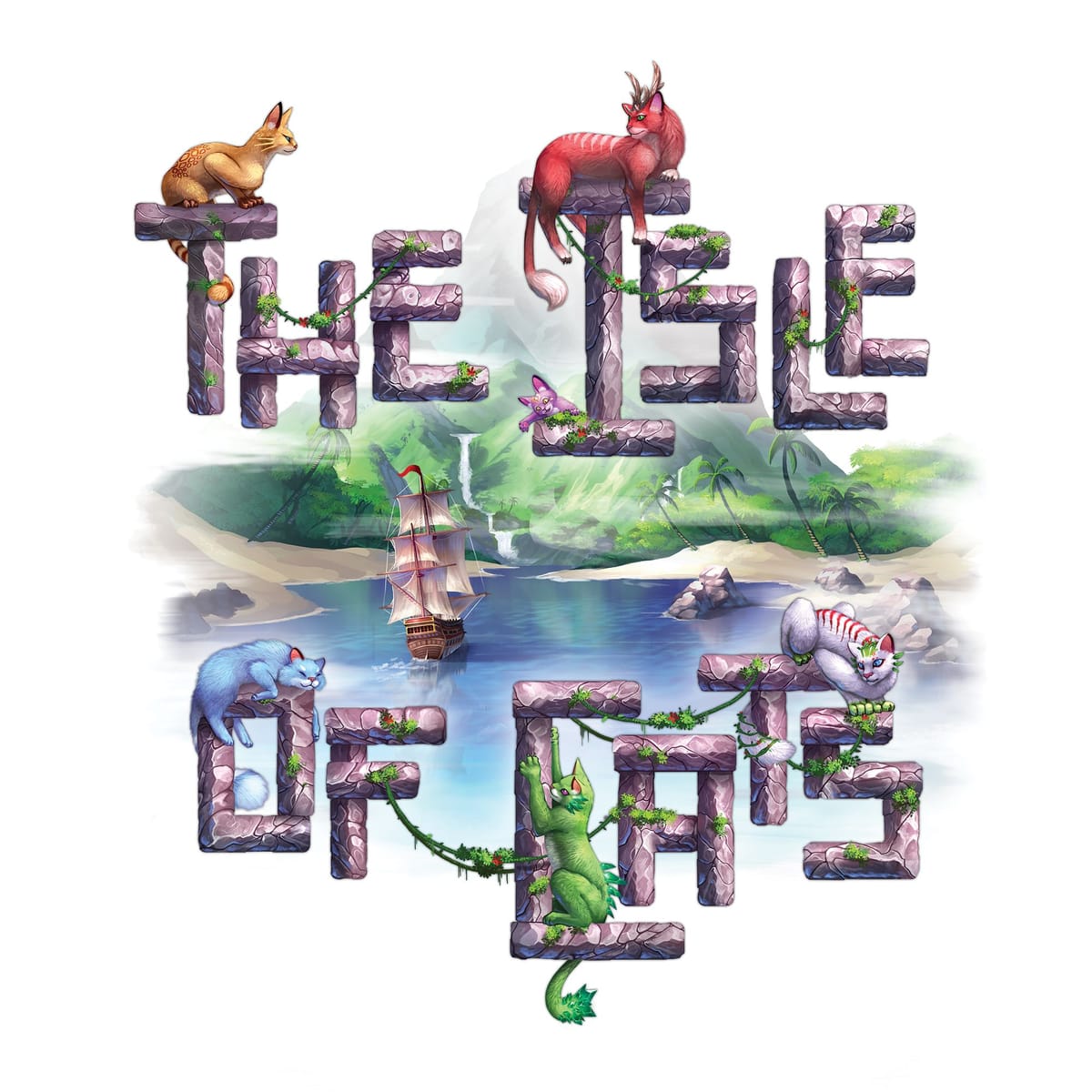 Die Insel der Katzen – Spielbox-Cover