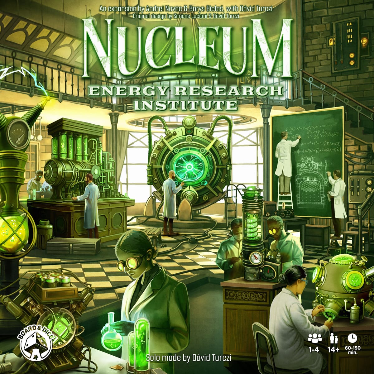 Nukleum: Energy Research Institute – Box-Cover der Erweiterung von Board&Dice