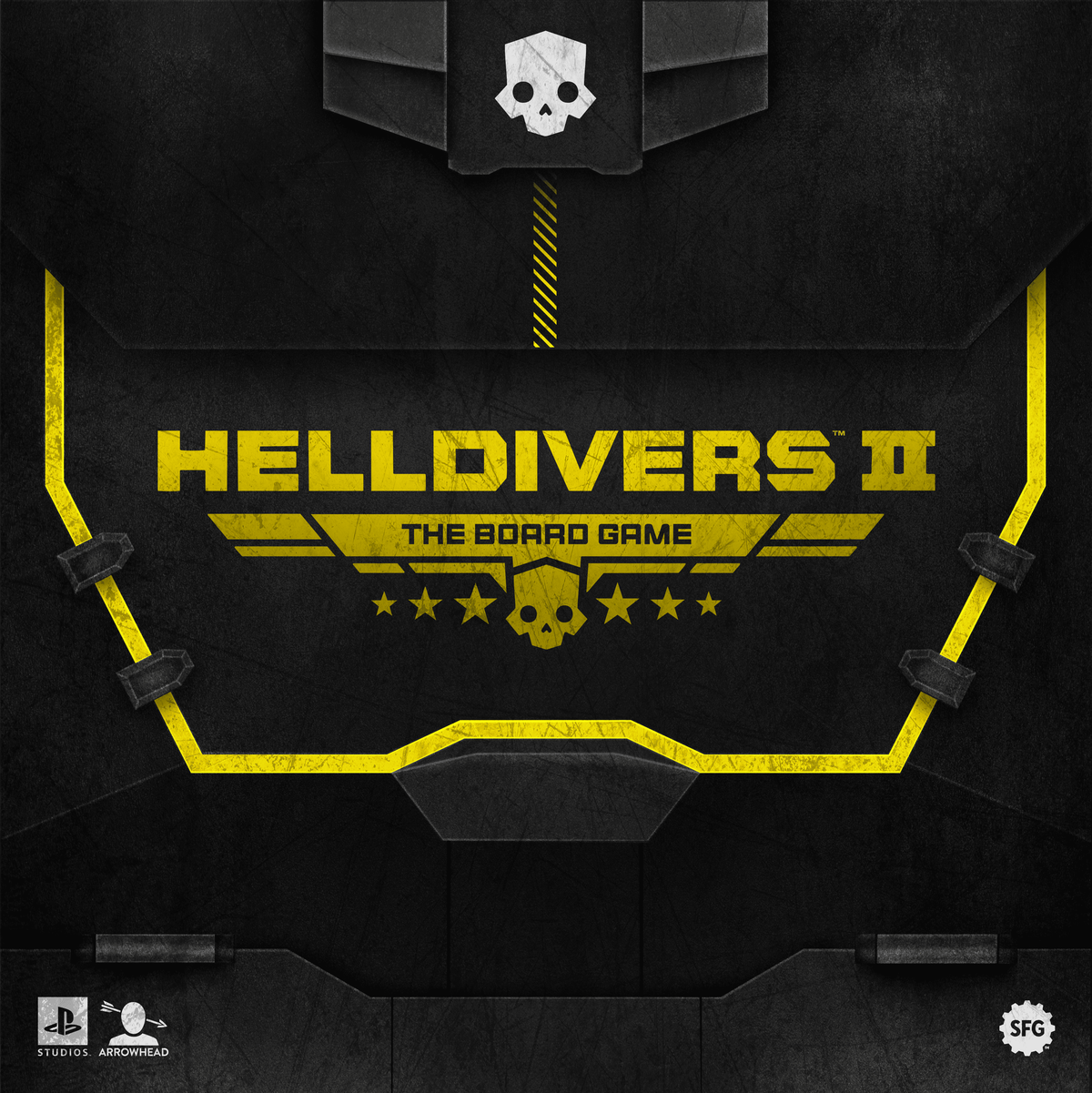 HELLDIVERS 2: The Board Game – Spielbox-Cover