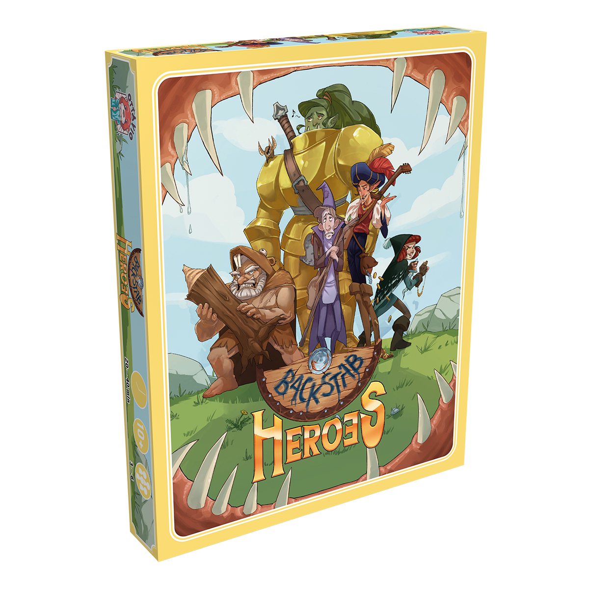 Cover-Illustration der Kartenspielreihe Backstab Heroes von Ottavio