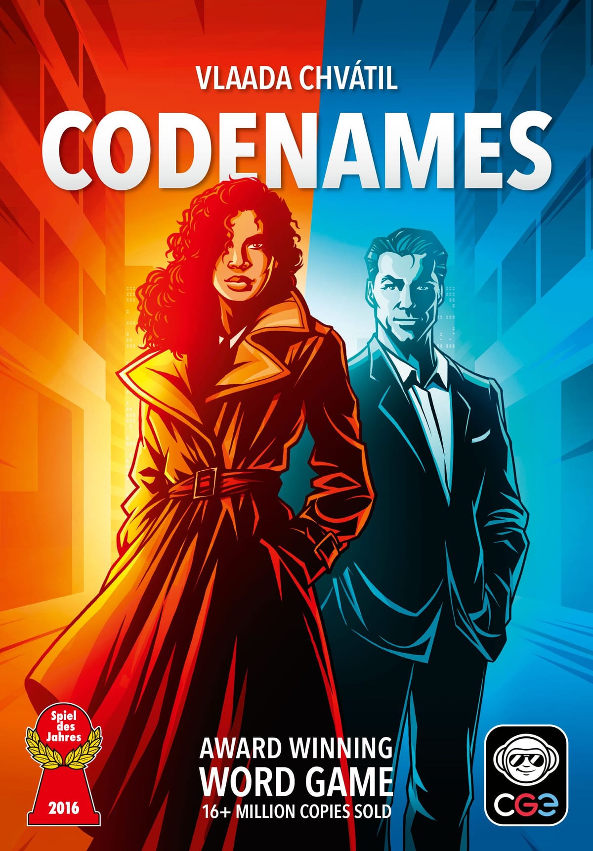 Cover-Illustration des Brettspiels Codenames von Vlaada Chvátil