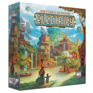 Box des Brettspiels Electrify von Alderac Entertainment Group