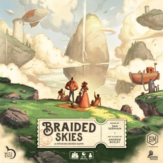 Cover-Illustration von Braided Skies (deutsch: Hinter den Wolken) von Stonemaier Games