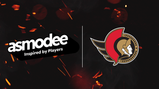 Ankündigungsgrafik zur Catan-Partnerschaft von Asmodee und den Ottawa Senators