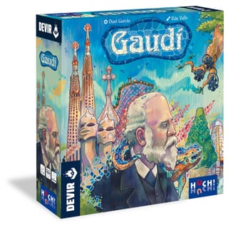 Deutsches Cover des Brettspiels Gaudí von Dani Garcia (HUCH!)