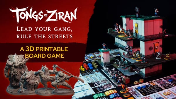 Tongs of Ziran: Das erste komplett 3D-druckbare Brettspiel auf Kickstarter