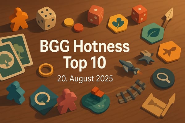 BoardGameGeek Hotness – Top 10 (20. August 2025)