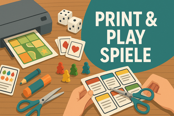 Print & Play Spiele: Basteln, Drucken, Spielen