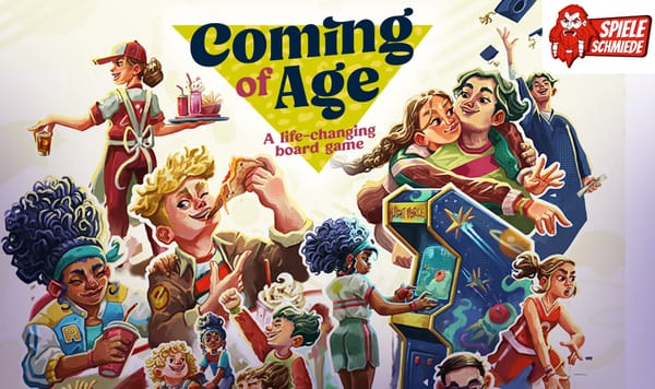 Coming of Age – Spieleschmiede-Kampagnenbild des Lebensphasen-Brettspiels