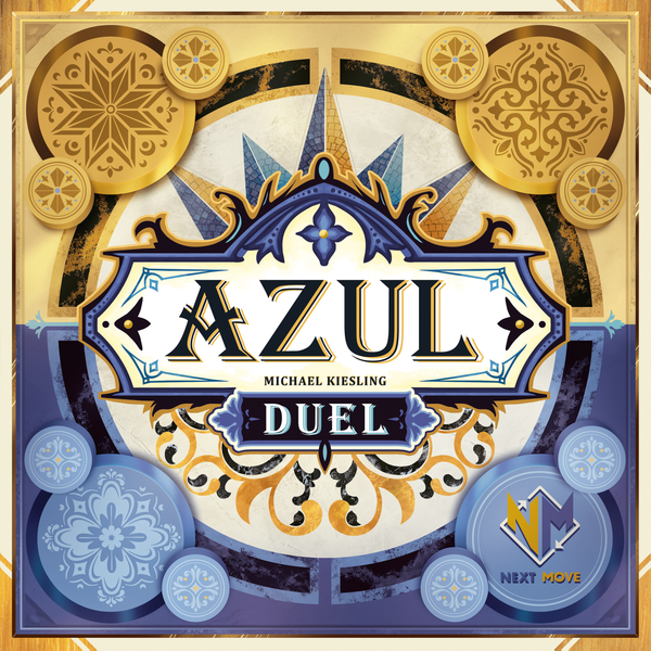 Azul Duel – Box-Cover des Zwei-Spieler-Strategiespiels von Next Move Games