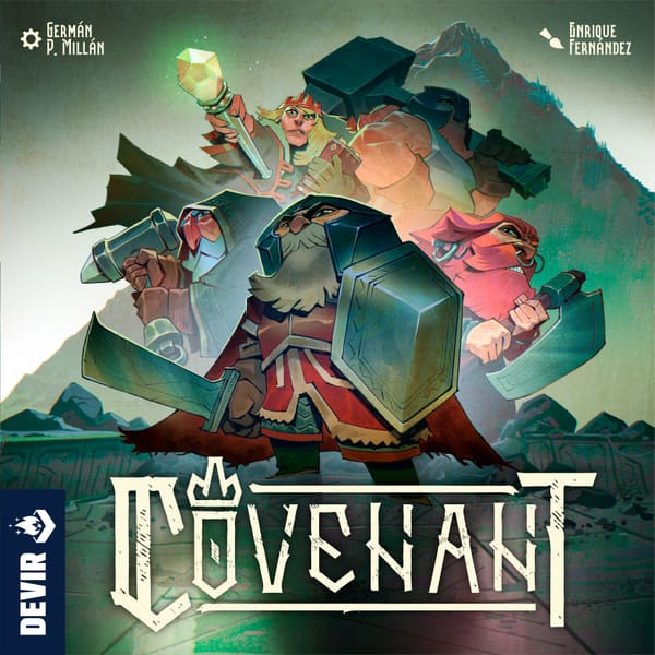 Cover-Artwork von Covenant – das Zwerge-Strategiespiel von Germán P. Millán (Devir / Strohmann Games)