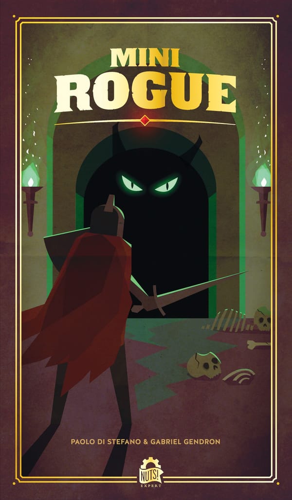 Coverart von Mini Rogue, dem minimalistischen Solo-Verlies-Crawler von Corax Games